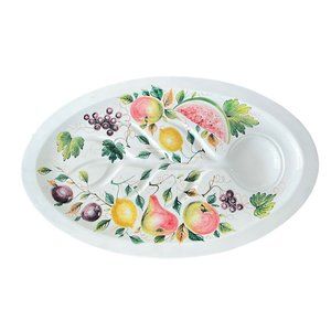 Vintage Italian Large Hand-Painted Platter by Nasco